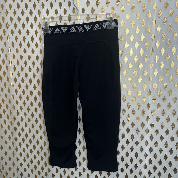 Adidas capri leggings black size S - Picture 2 of 3